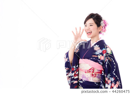 A woman in a kimono A woman in a kimono 44260475