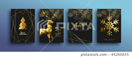 Christmas luxury gold greeting card collection Christmas luxury gold greeting card collection 44260835