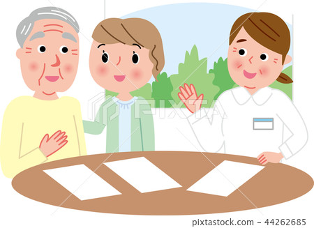 Care support senior parent and child father and daughter Care support senior parent and child father and daughter 44262685