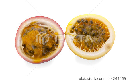 fresh passion fruit on white background 44263469