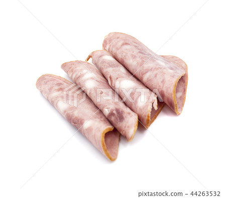 smoked ham isolated on white background 44263532