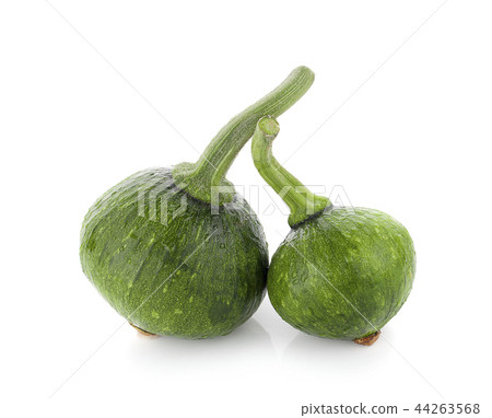 Green pumpkin isolated on the white background Green pumpkin isolated on the white background 44263568