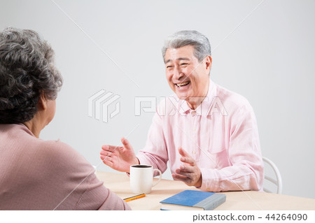 An elderly person receiving counseling An elderly person receiving counseling 44264090