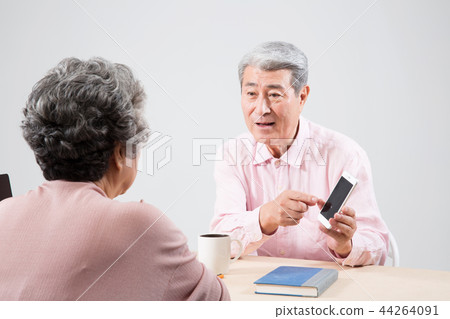 An elderly person receiving counseling An elderly person receiving counseling 44264091