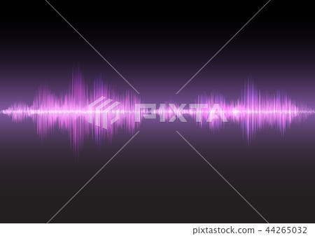 Pink sound waves glow light 44265032