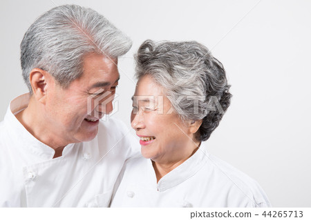 Cafe Establishment, Portrait of Couple Chef 44265713