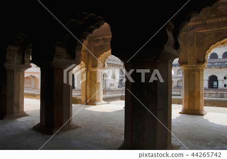 Interior view of Raj Mahal. Orchha Fort Complex Interior view of Raj Mahal. Orchha Fort Complex 44265742