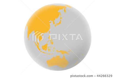 地球日本灰色橙色 地球日本灰色橙色 44266329