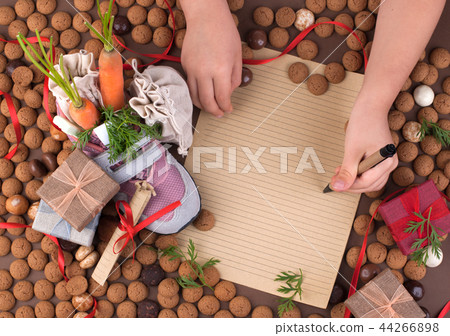Traditional Dutch holiday for children Sinterklaas. Winter holidays in Europe and the Netherlands. 44266898