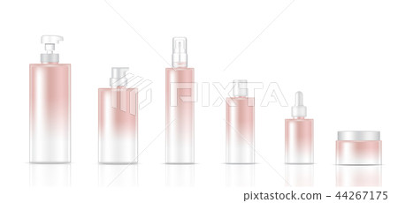 Mock up Realistic Rose gold SkincareBottle Product 44267175