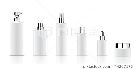 Mock up Realistic White Skincare Bottle Product 44267176