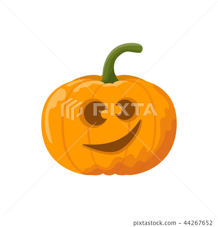 Cartoon smiling pumpkin. Cartoon smiling pumpkin. 44267652
