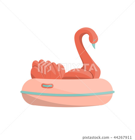 Cartoon swan ride icon. 44267911