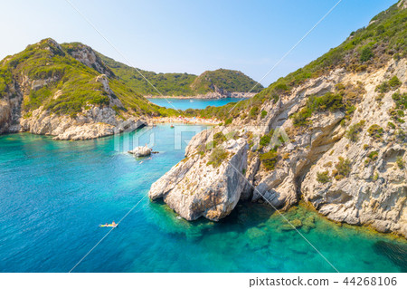 Porto Timoni is an amazing beautiful double beach in Corfu, Greece 44268106