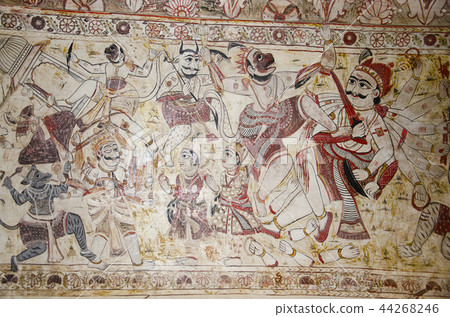 Lakshmi Narayan Temple, ceiling paintings, MP 44268246