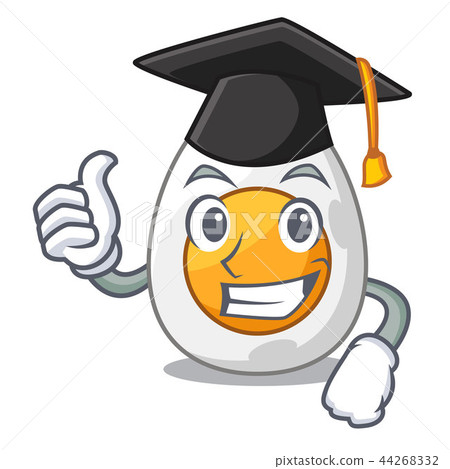 Graduation character hard boiled egg ready to eat 44268332