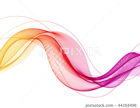 Abstract vector background with smooth color wave - Stock Illustration ...