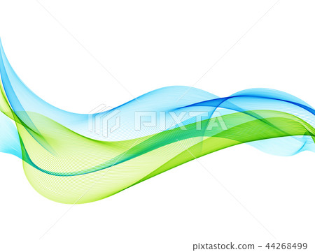 Abstract vector background with smooth color wave - Stock Illustration ...