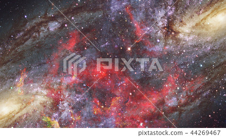 Nebula and galaxies in dark space. Elements of this image furnished by NASA Nebula and galaxies in dark space. Elements of this image furnished by NASA 44269467