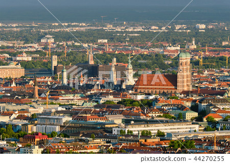 Aerial view of Munich. Munich, Bavaria, Germany 44270255