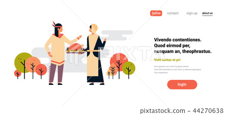 native american indian couple celebrating thanksgiving day concept woman holding turkey man lady native american indian couple celebrating thanksgiving day concept woman holding turkey man lady 44270638