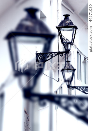 Antique street lamp abstract background Antique street lamp abstract background 44271020
