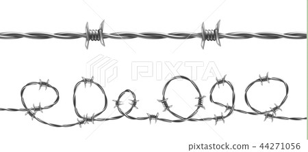 Barbed wire seamless pattern vector illustration 44271056