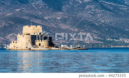 Bourtzi fortress in Nafplio Peloponnese Greece. Bourtzi fortress in Nafplio Peloponnese Greece. 44273335
