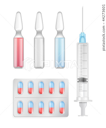 Prescription Medical Set, Vector Illustration Prescription Medical Set, Vector Illustration 44273601