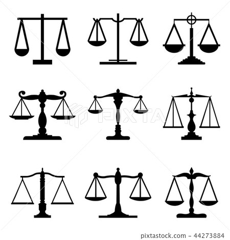 Balance scale isolated icon design Royalty Free Vector Image