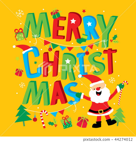 Merry Christmas Santa Claus Cartoon Vector Merry Christmas Santa Claus Cartoon Vector 44274012