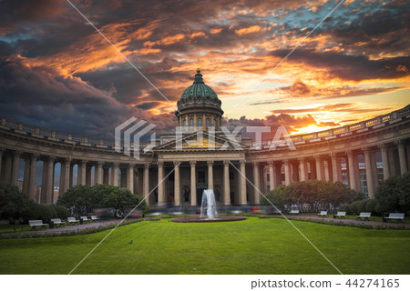 Kazan Cathedral in the city of St. Petersburg. 44274165
