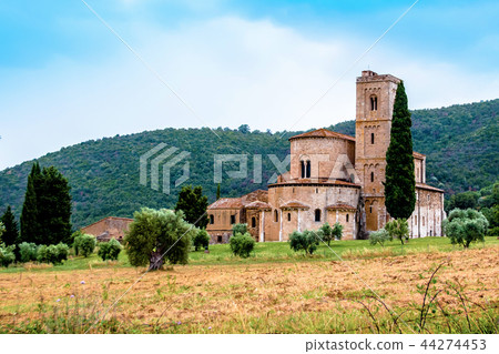 The Abbey of Sant'Antimo in Italy The Abbey of Sant'Antimo in Italy 44274453