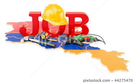 Job Vacancies in Armenia concept, 3D rendering 44275470