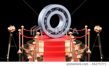 Podium with ball-bearing. 3D rendering 44275771