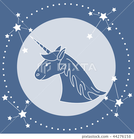 Magic unicorn and constellations Magic unicorn and constellations 44276158