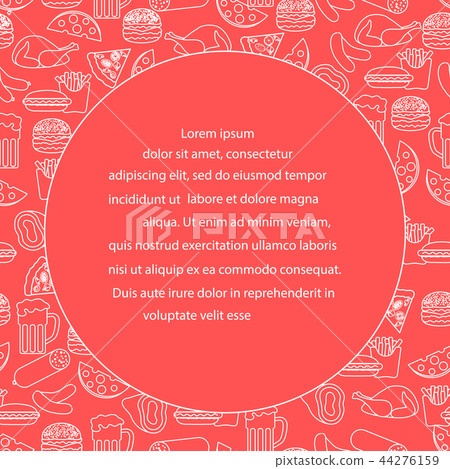 Beer, different types of food and fast food Beer, different types of food and fast food 44276159