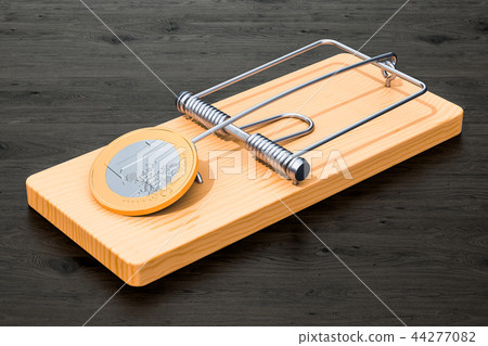 Money trap with euro coins Money trap with euro coins 44277082