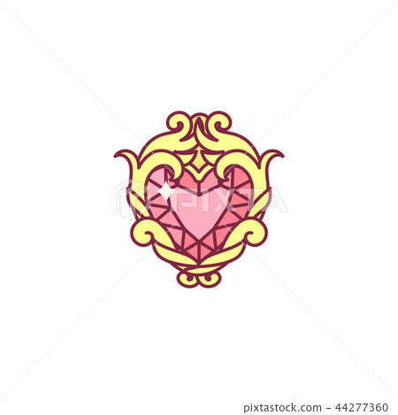 vector cute jewelry heart 44277360