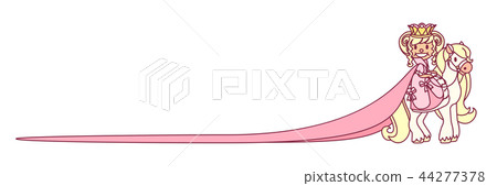 vector princess queen horseback vector princess queen horseback 44277378