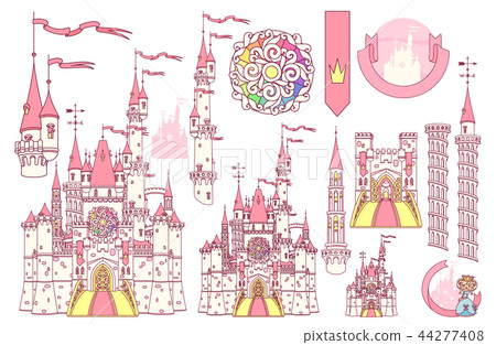 vector castle fortress palace vector castle fortress palace 44277408