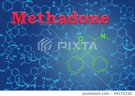 Methadone. Chemical formula 44278188