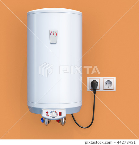 white tank electric water heater in interior white tank electric water heater in interior 44278451