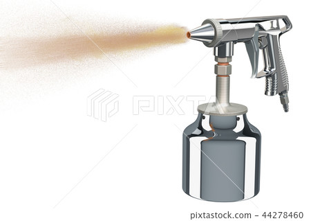 Working Sand Blaster Gun, 3D rendering Working Sand Blaster Gun, 3D rendering 44278460