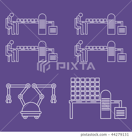 Smart automatic robotic production line 44279131