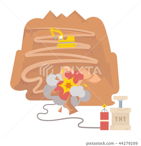 Vector Illustration of the Quarry Vector Illustration of the Quarry 44279209