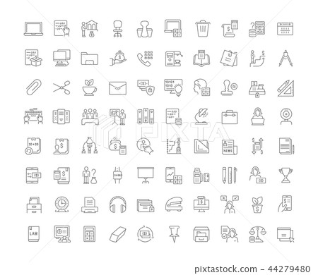 Set Vector Line Icons of Accounting. 44279480