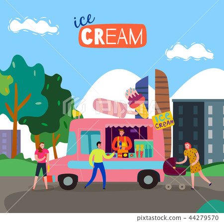 Food Cart Illustration 44279570