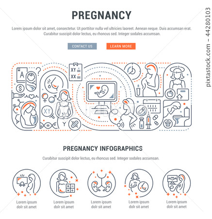 Linear Banner of the Pregnancy. 44280103