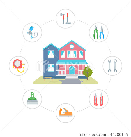 Vector illustration of the House 44280135